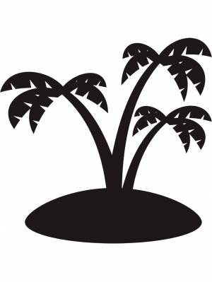 Трафареты Острова для вырезания из бумаги
