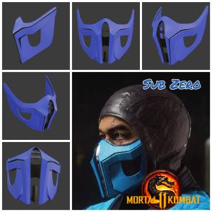 Файл 3D Sub Zero mask from Mortal Kombat 11