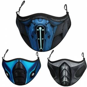 Маска для косплея Mortal Kombat Noob Saibot Scorpion Sub Zero Ninja, Пылезащитная, фотофильтр, моющаяся