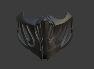 Файл STL Noob Saibot mask from Mortal Kombat 11