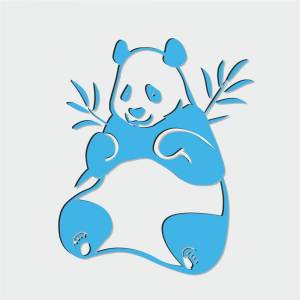 Трафарет Панда