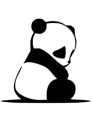 Трафареты Панды