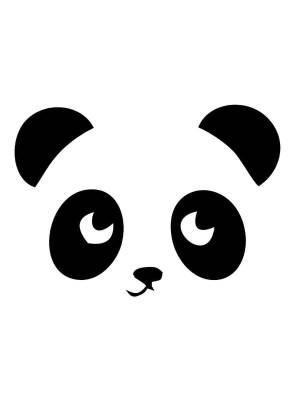Трафареты Панды