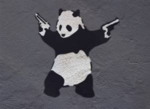 Файл STL ТРАФАРЕТ ПАНДЫ