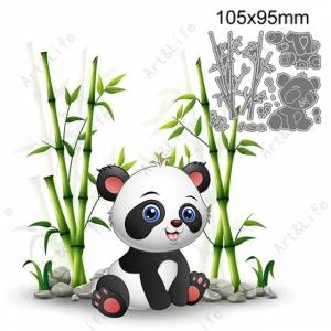 Горячая Новинка Металлические Вырубные штампы милые панды животные трафареты для изготовления скрапбукинга бумажные открытки альбом день рождения открытка тиснение вырезанные штампы