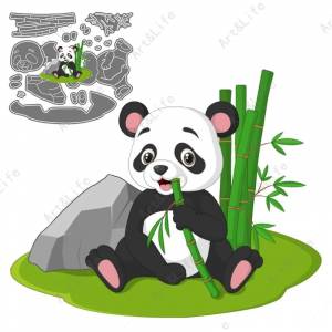 Горячая Новинка Металлические Вырубные штампы милые панды животные трафареты для изготовления скрапбукинга бумажные открытки альбом день рождения открытка тиснение вырезанные штампы