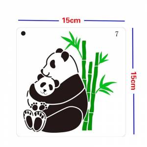 Шаблон для рисования животных панда Единорог DIY многоразовые трафареты для раскрашивания торта