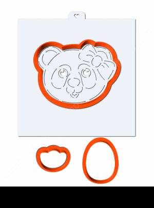 Формы для пряников и трафарет Панда