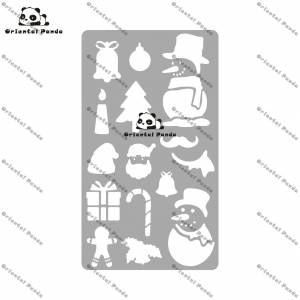 Металлический шаблон для дневника, металлический шаблон для бревен, планов, картин, баннеров, линий, Рождества, шаблон точечного дневника, альбом, сделай сам