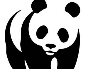 Трафареты панда маска