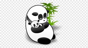 Гигантская панда Шаблон для iPhone X Презентация Microsoft PowerPoint, панда, шаблон, животные, презентация png