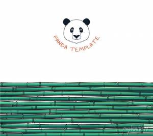 Шаблон с бамбуком