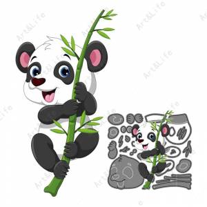 Скрапбукинг штампованная форма панда на бамбуке Рождество Новые металлические штампы трафареты для альбома День рождения открытки тиснение животных