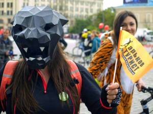 Маска пантеры из бумаги на всю голову,  бесплатную развертку