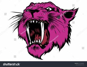 Face Drawn Pink Panther Illustration