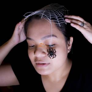 Паук на паутине