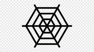 Паутина Трафарет Шаблон Шаблон, паук, шаблон, угол, треугольник png