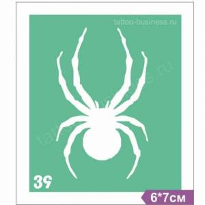 Многоразовый трафарет Паук №39