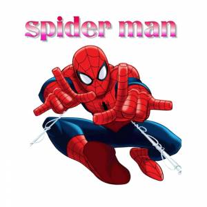 Шаблон с логотипами Человека-паука