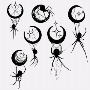 Простой рисунок паука