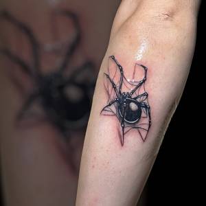 Тату паук для мужчин