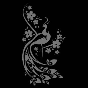 Трафарет Павлин счастья