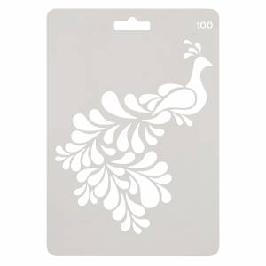 Трафарет Павлин