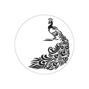 Трафарет павлина