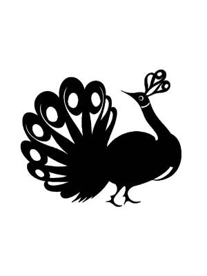 Трафареты Павлина