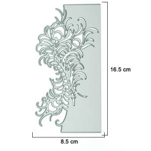 Большой шаблон перо павлина высечка для границы карты края украшения скрапбукинга бумаги клипинга открытки перфоратор трафарет