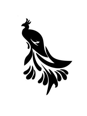 Трафареты Павлина