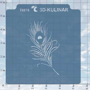 Трафарет  Перо Павлина