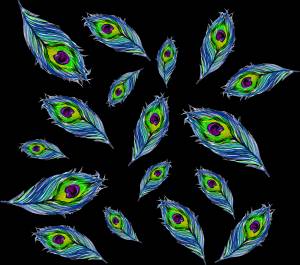 Узор хвост павлина