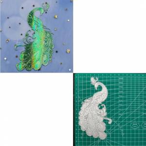 Красивые металлические трафареты для вырезания павлина, трафареты для «сделай сам», Скрапбукинг