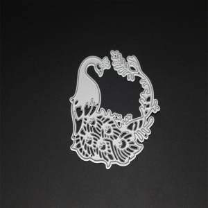 Изображением павлина из металлический Трафаретный вырубной штамп животных рамки вырезать поделочная Форма карты тиснение для скрапбукинга Бумага ремесло Ножи пресс-форм лезвие удар Трафареты