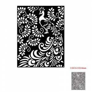 Металлические Вырубные штампы в виде павлина, вырезанные штампы, трафареты для «сделай сам», Скрапбукинг