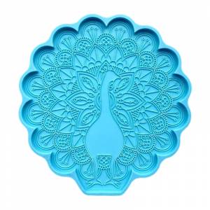 Подставка под давлением в виде павлина, подставка под чашку, подставка под кружку, украшения для дома, литые формы