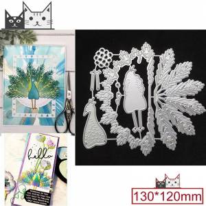 18 перьев, формы для высечки павлина, штамповки, скрапбукинг, высечка, тиснение, украшение для фотоальбома, изготовление открыток, «сделай сам»