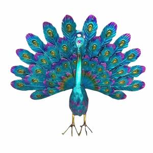 Статуя павлина, стоящая статуя павлина, декоративное устойчивое Основание, садовое украшение, устойчивое к атмосферным воздействиям, устойчивое к ржавчине изделие