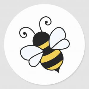 Трафарет пчела