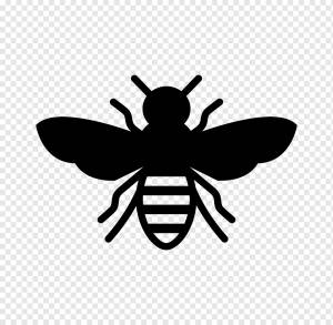 Европейская темная пчела Насекомое Трафарет Медоносная пчела, пчелы, насекомые, etsy, силуэт png