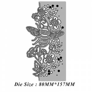 Рамка с кружевными краями в виде пчелы, трафареты для резки металла, трафареты для «сделай сам», скрапбукинг, декоративное тиснение, ручная работа, шаблон для резки