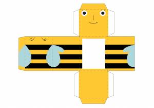 Пчела из майнкрафта из бумаги