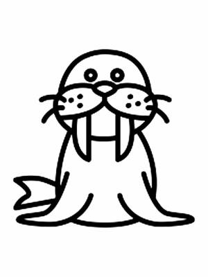 Трафареты Моржа