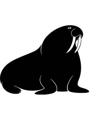 Трафареты Моржа