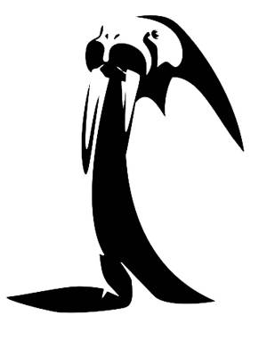 Морж трафарет