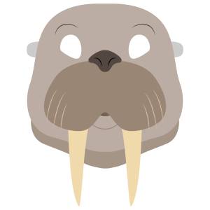 Шаблон маски моржа