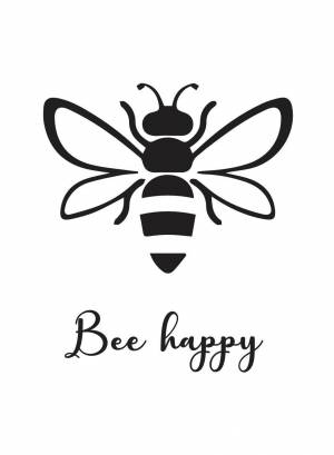 Трафарет пчелки