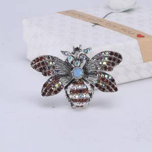 Броши в виде пчелы, брошь с насекомыми, кристаллами и стразами, булавки, ювелирный аксессуар, подарок