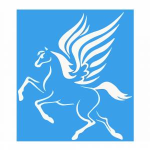 Многоразовый трафарет для тату «Пегас»